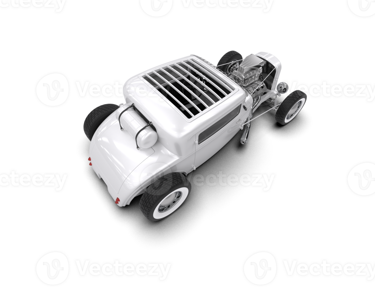 Muscle car isolated on background. 3d rendering - illustration png