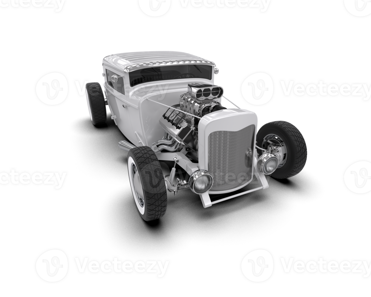 Muscle car isolated on background. 3d rendering - illustration png