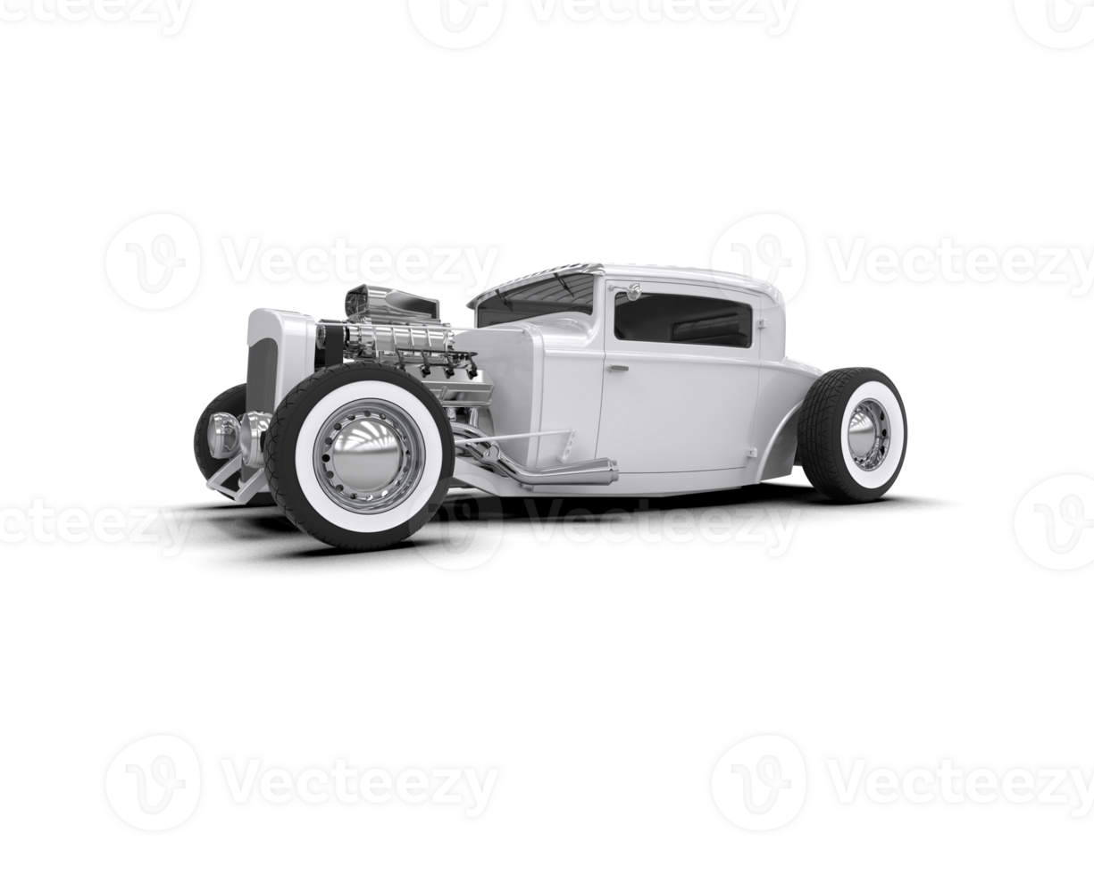 Muscle car isolated on background. 3d rendering - illustration png