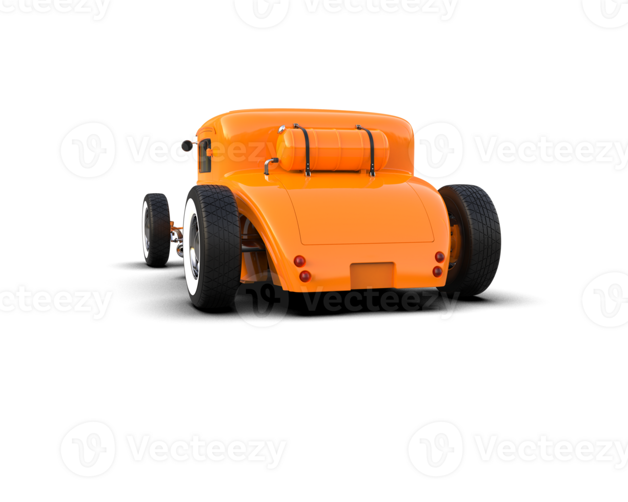 Muscle car isolated on background. 3d rendering - illustration png