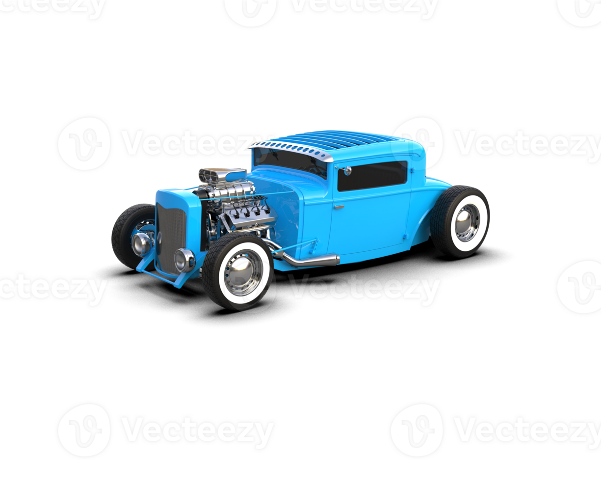 Muscle car isolated on background. 3d rendering - illustration png