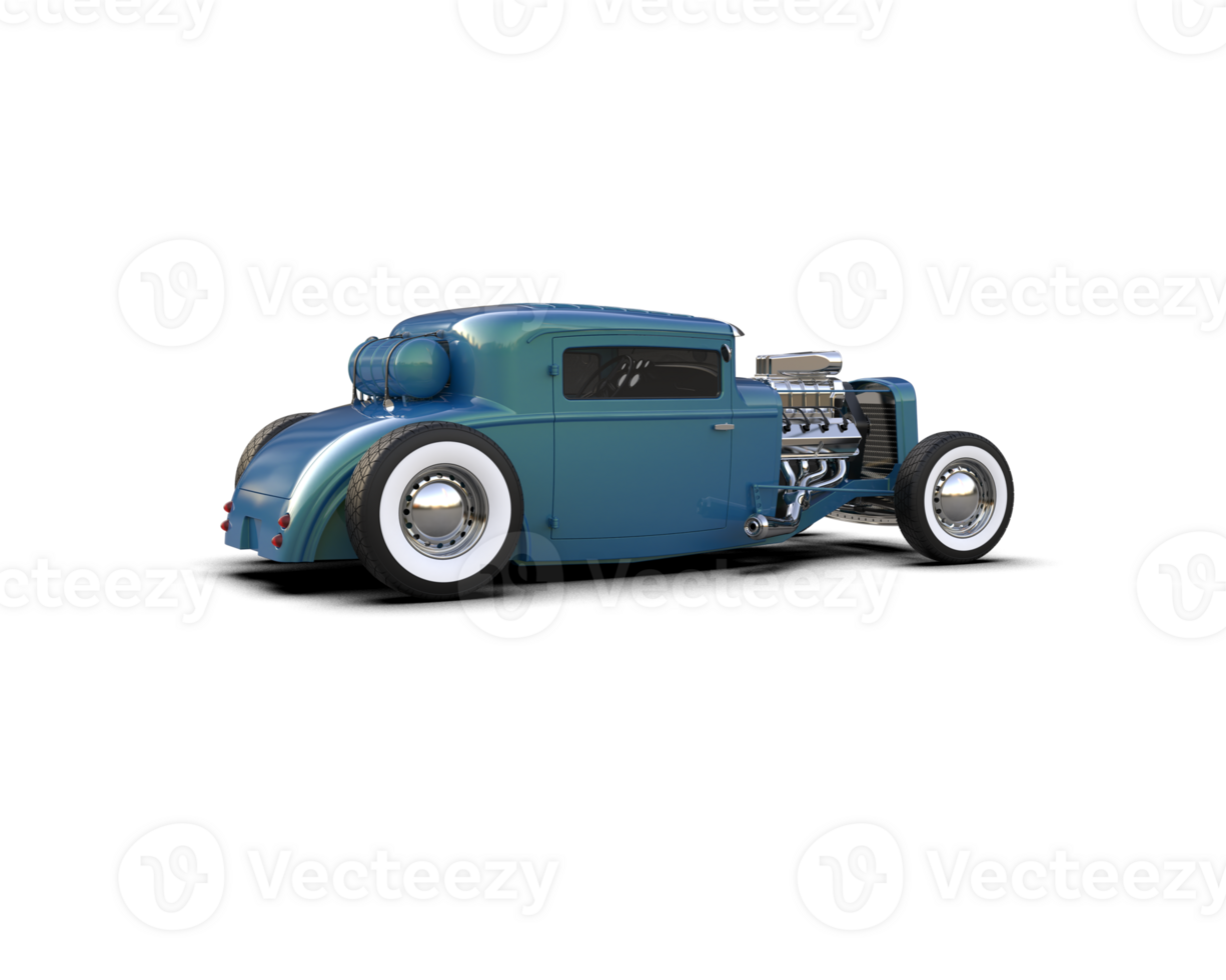 Muscle car isolated on background. 3d rendering - illustration png
