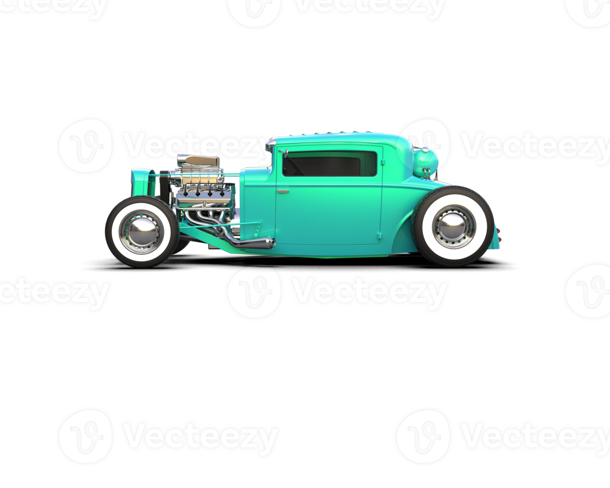 Muscle car isolated on background. 3d rendering - illustration png