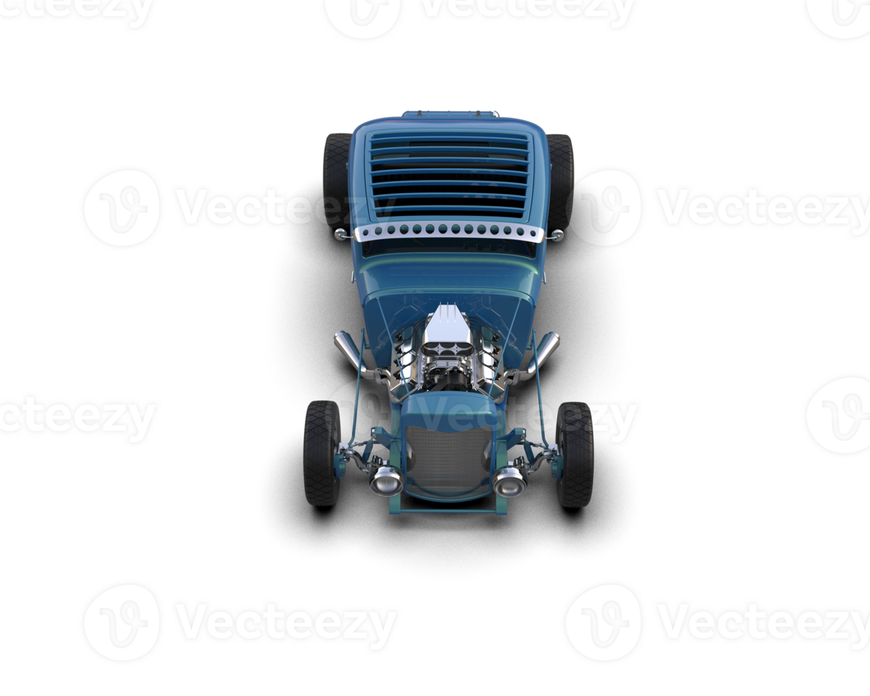 Muscle car isolated on background. 3d rendering - illustration png