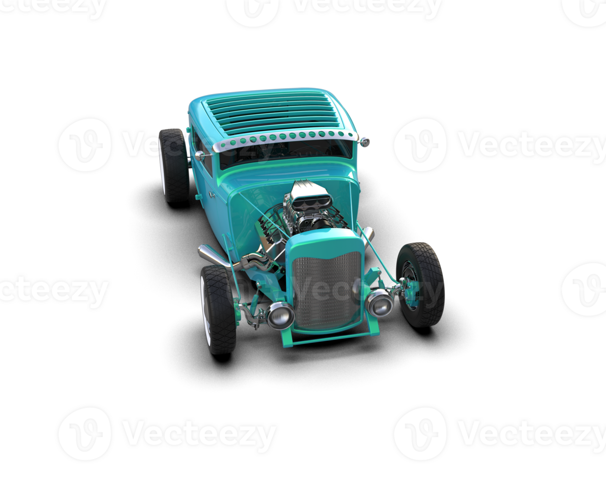 Muscle car isolated on background. 3d rendering - illustration png