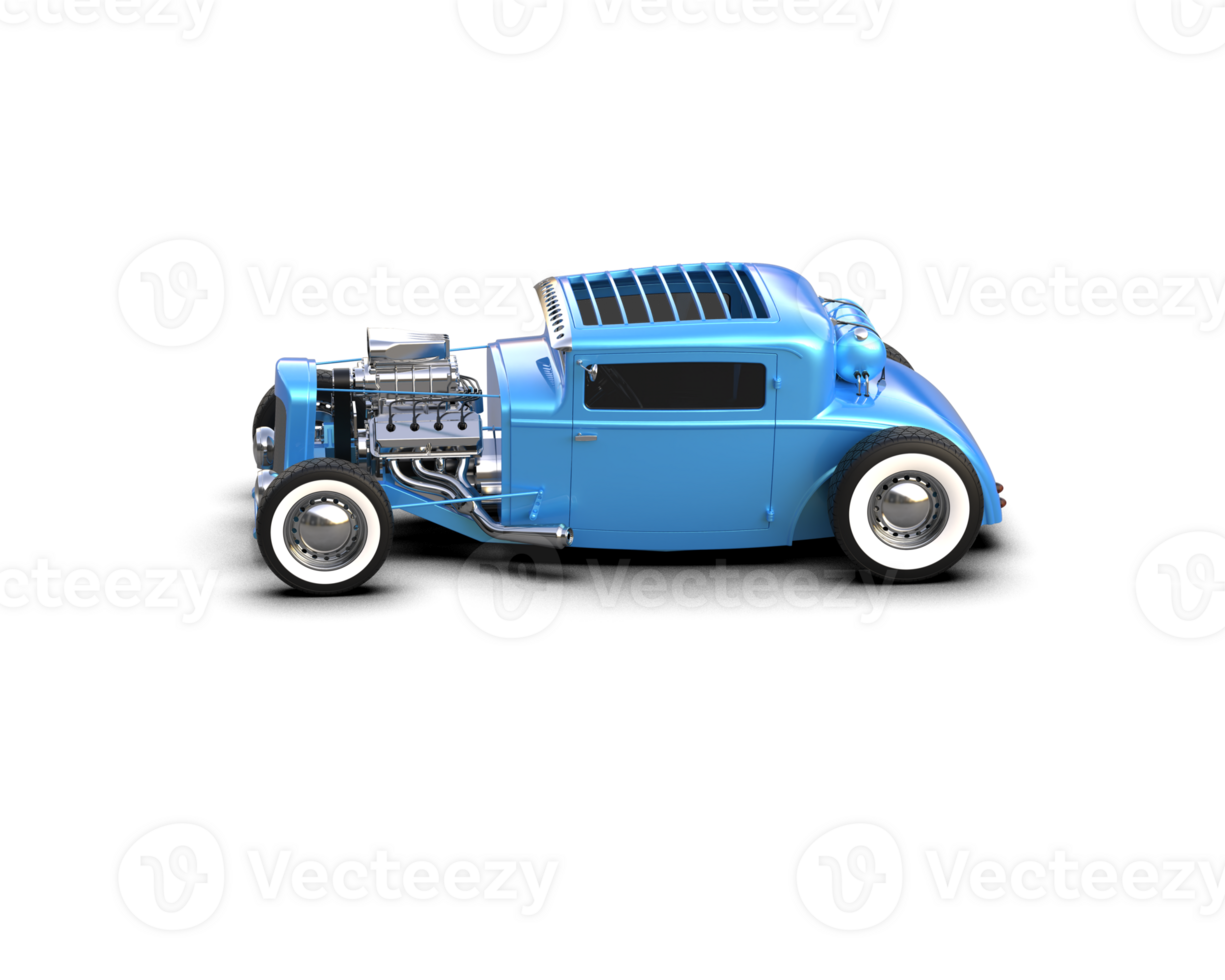 Muscle car isolated on background. 3d rendering - illustration png