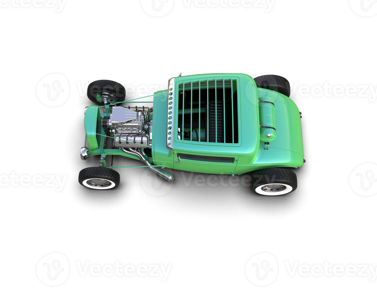 Muscle car isolated on background. 3d rendering - illustration png