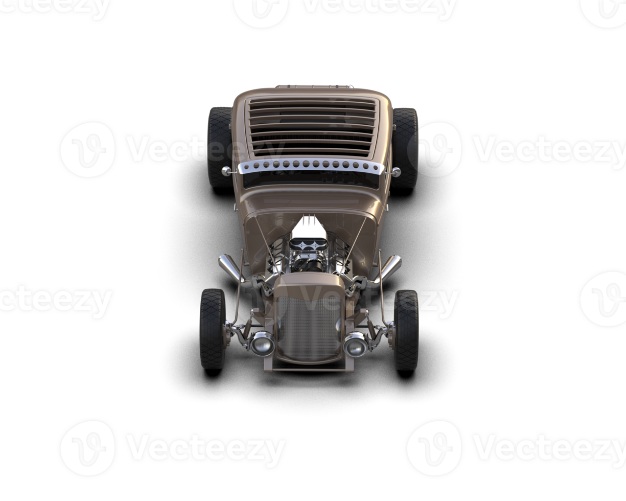 Muscle car isolated on background. 3d rendering - illustration png