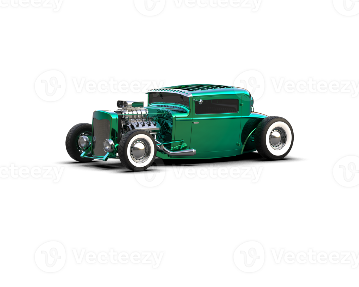 Muscle car isolated on background. 3d rendering - illustration png