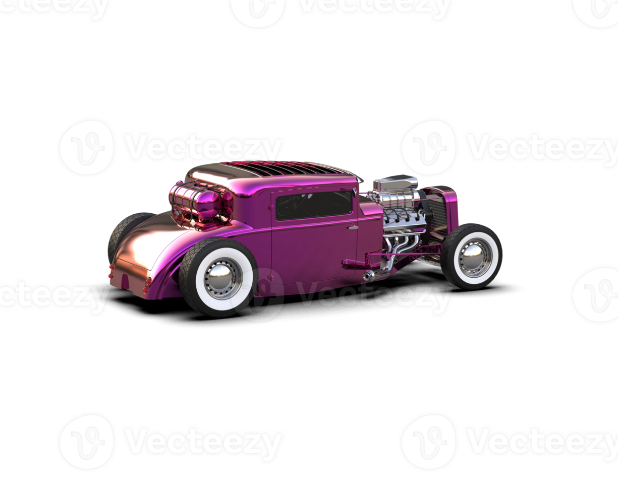 Muscle car isolated on background. 3d rendering - illustration png