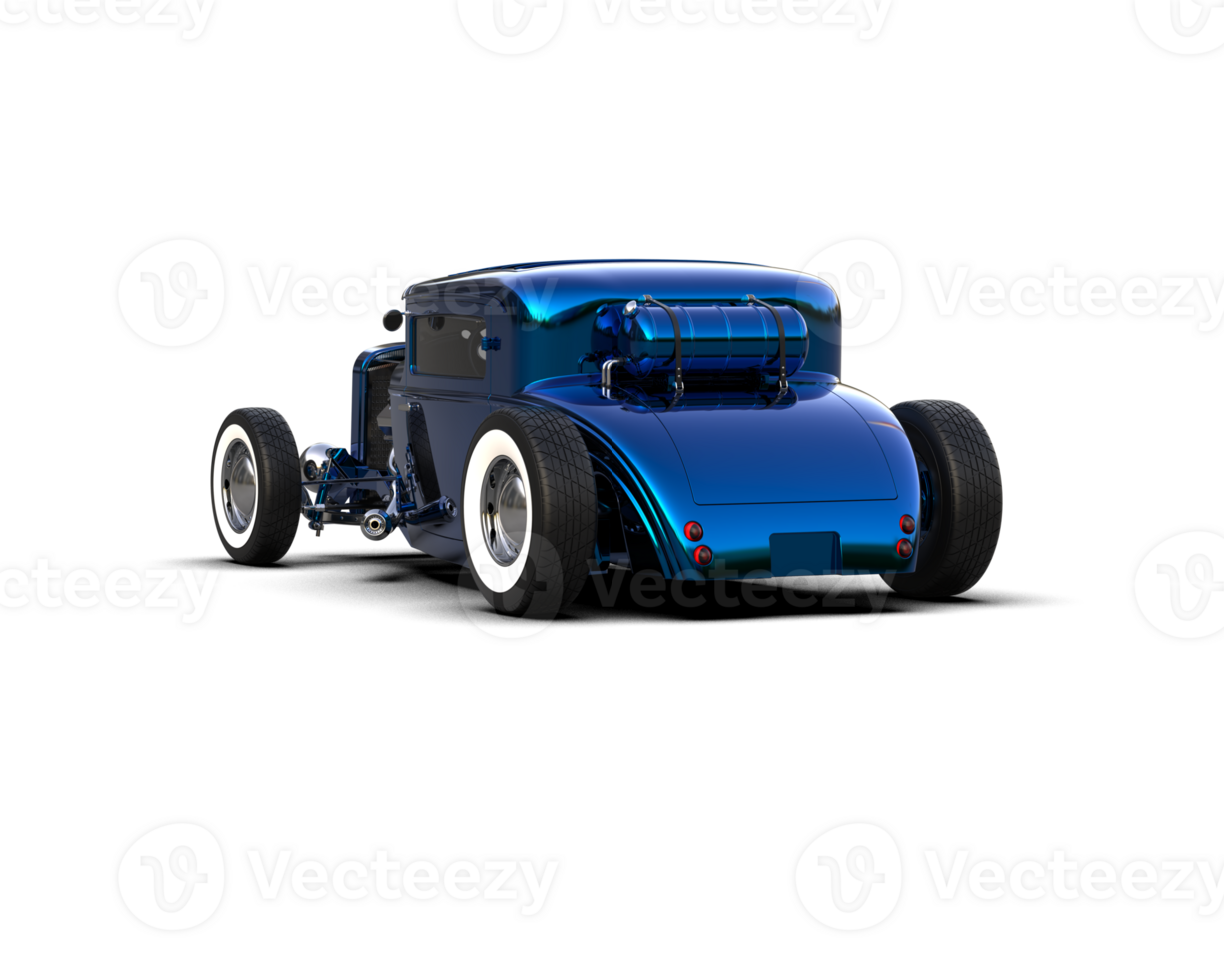 Muscle car isolated on background. 3d rendering - illustration png