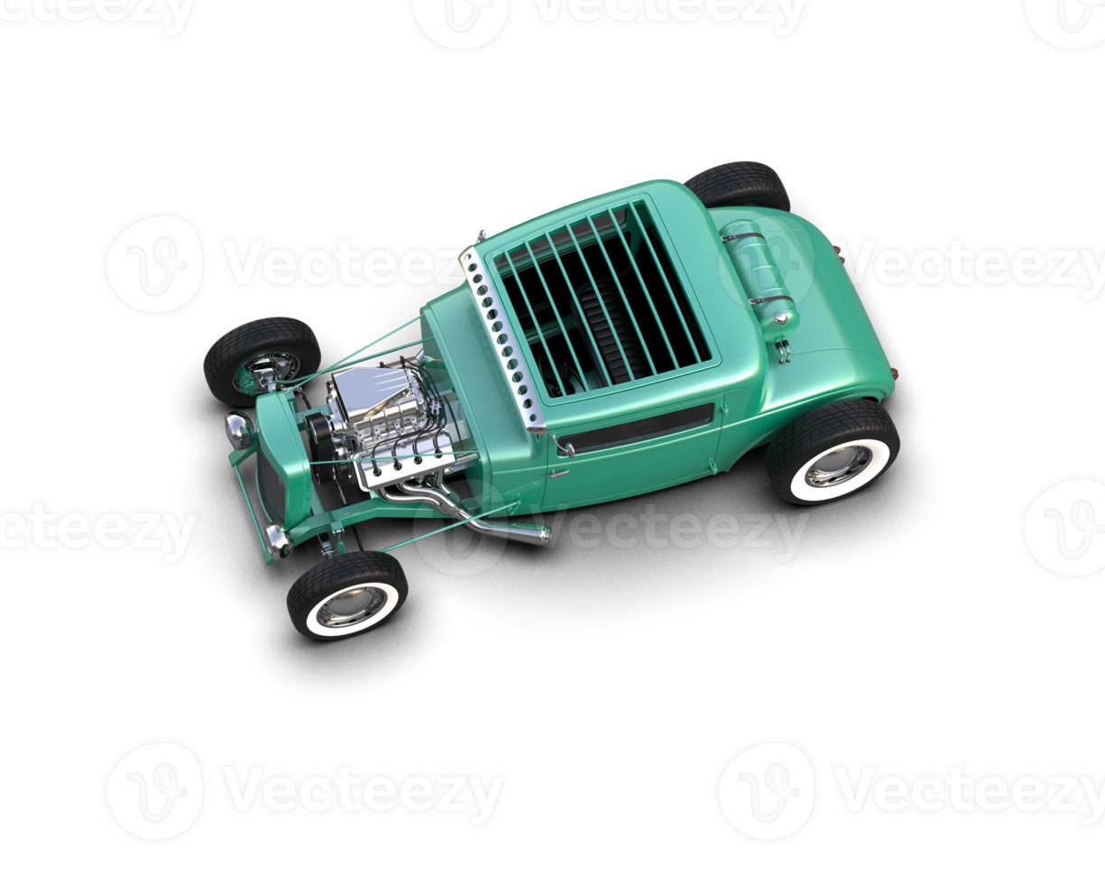 Muscle car isolated on background. 3d rendering - illustration png
