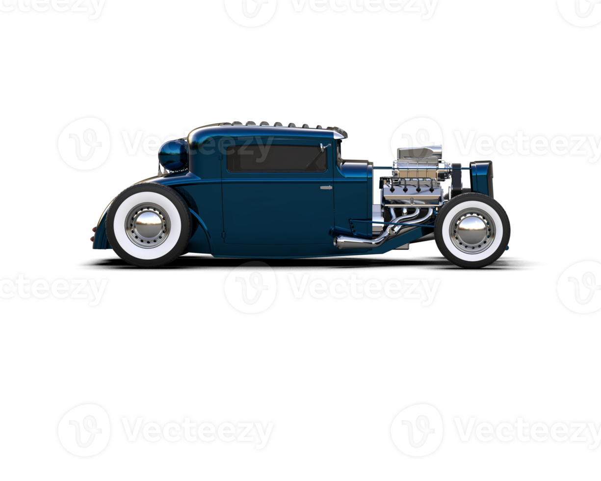 Muscle car isolated on background. 3d rendering - illustration png