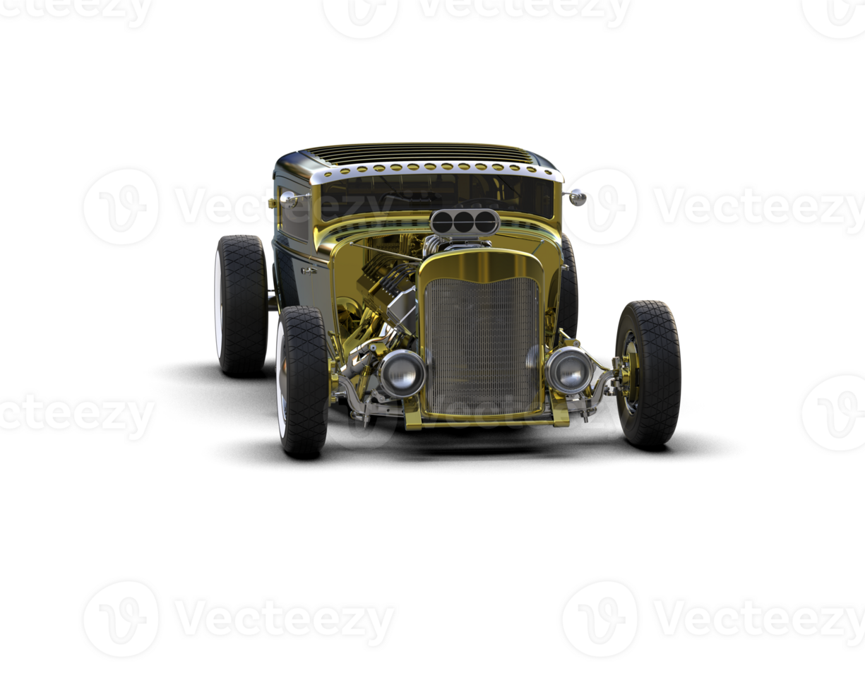Muscle car isolated on background. 3d rendering - illustration png