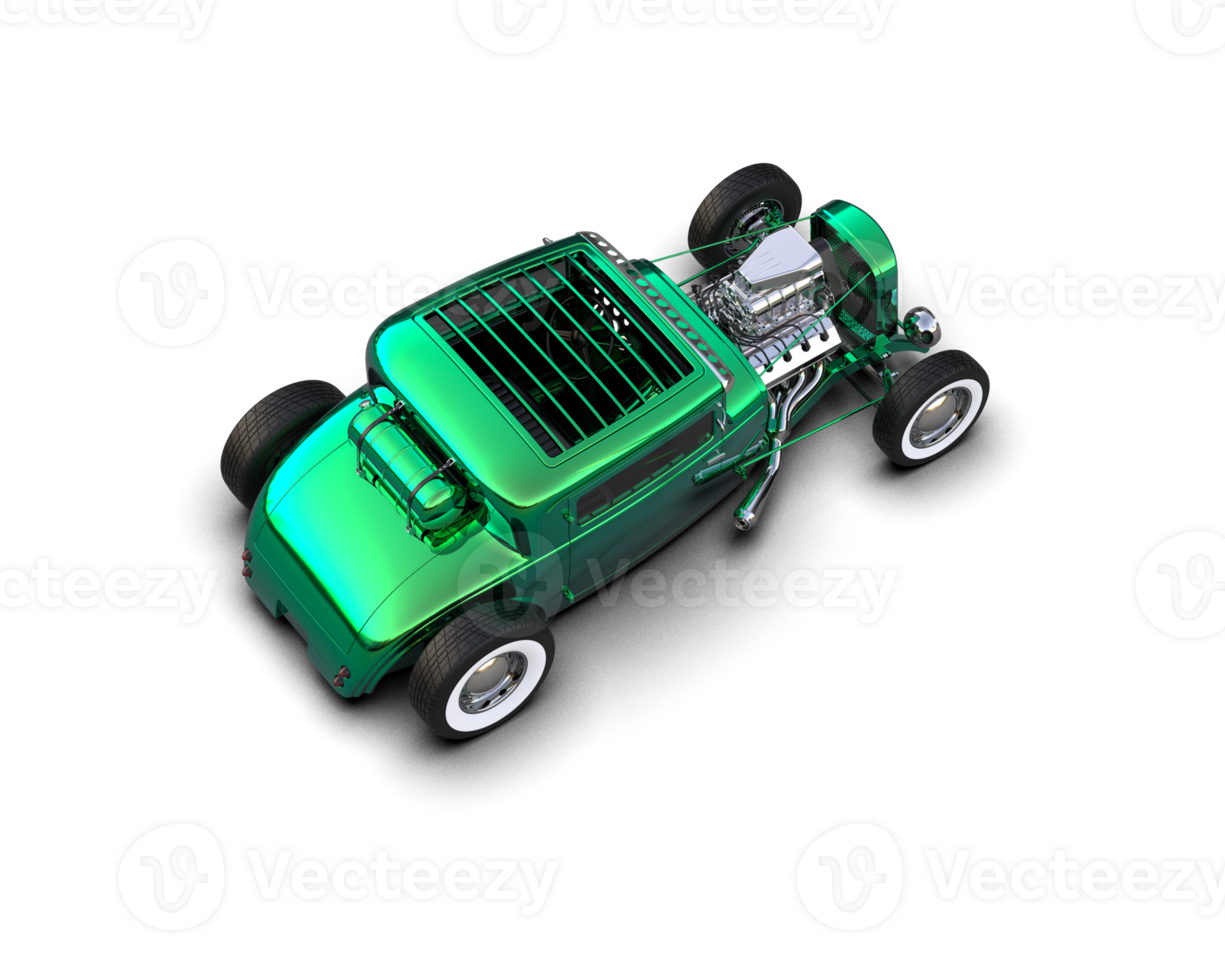 Muscle car isolated on background. 3d rendering - illustration png