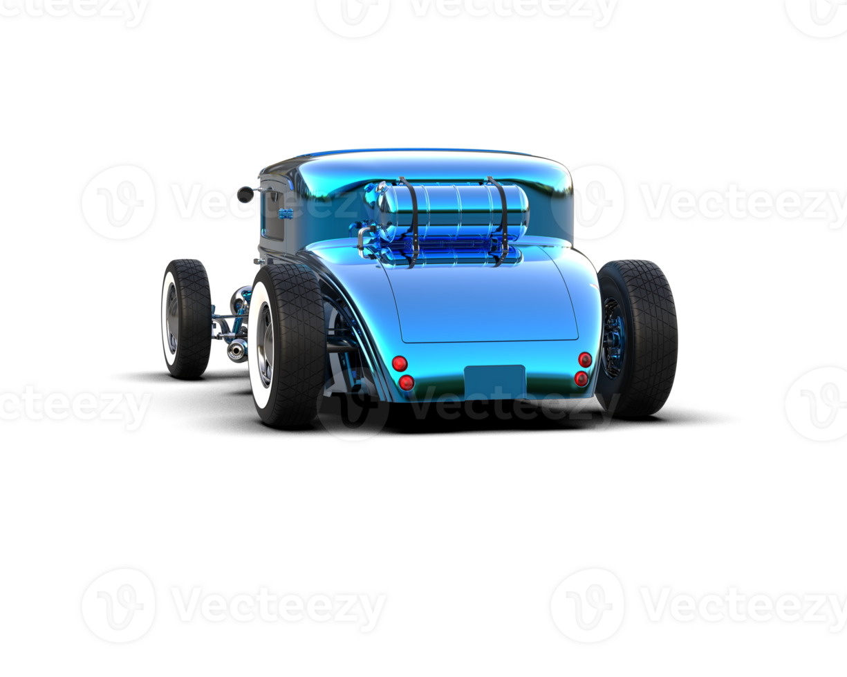 Muscle car isolated on background. 3d rendering - illustration png