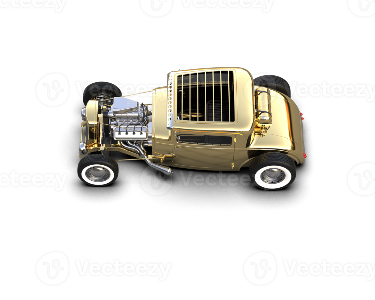 Muscle car isolated on background. 3d rendering - illustration png