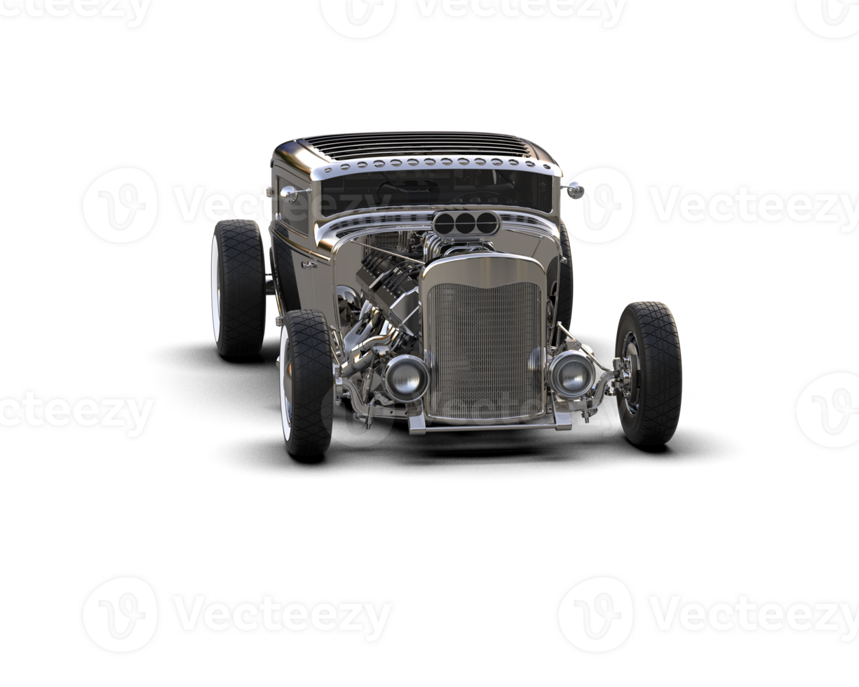 Muscle car isolated on background. 3d rendering - illustration png