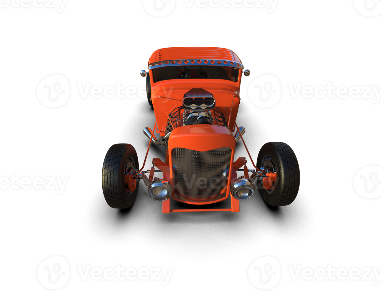 Muscle car isolated on background. 3d rendering - illustration png