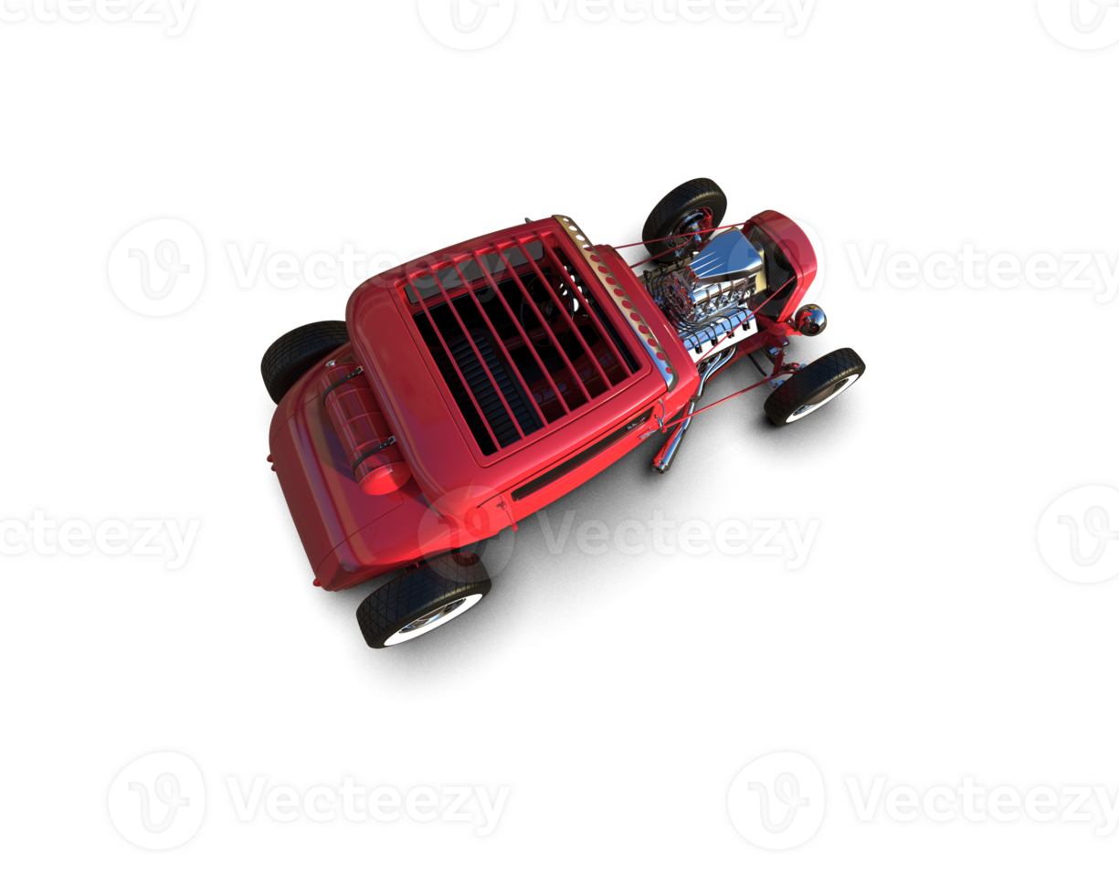 Muscle car isolated on background. 3d rendering - illustration png