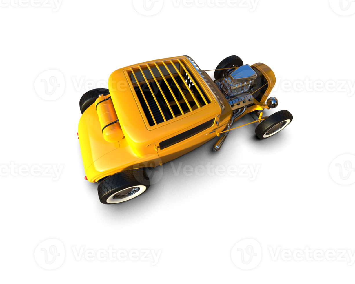Muscle car isolated on background. 3d rendering - illustration png