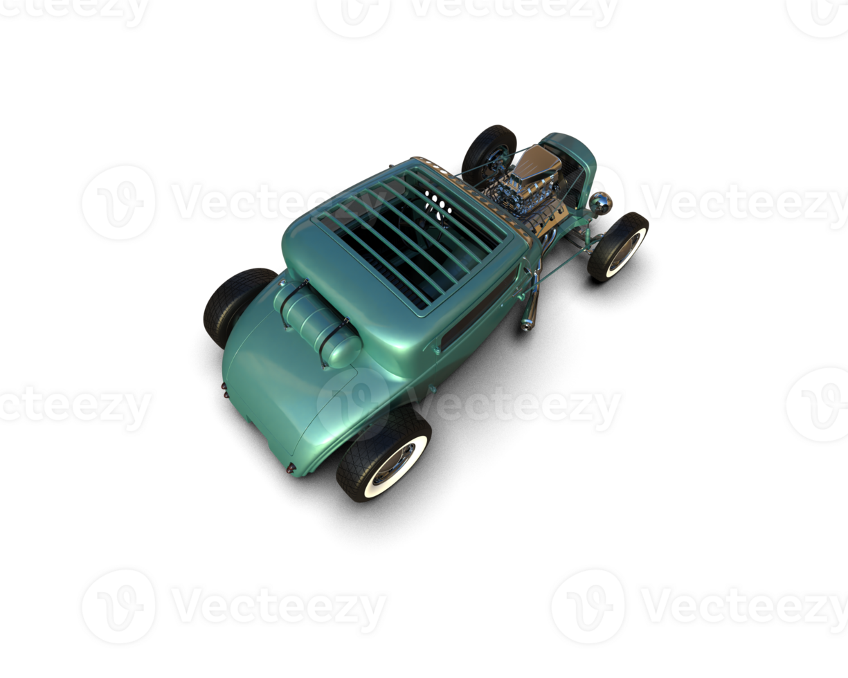 Muscle car isolated on background. 3d rendering - illustration png