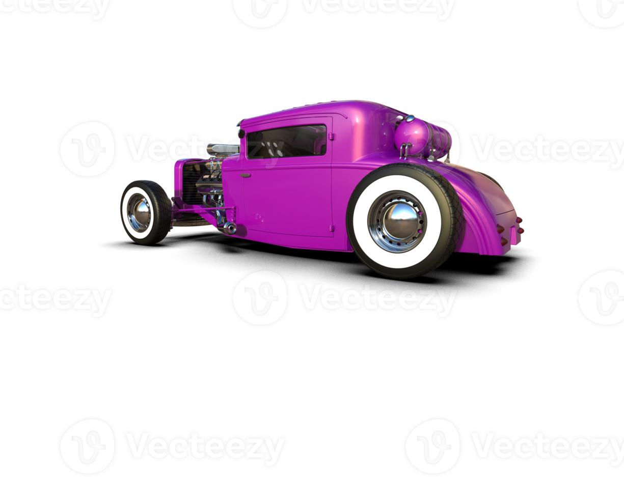 Muscle car isolated on background. 3d rendering - illustration png