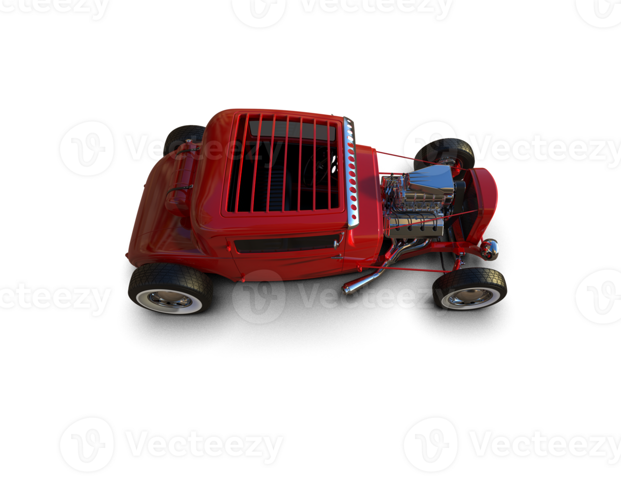 Muscle car isolated on background. 3d rendering - illustration png