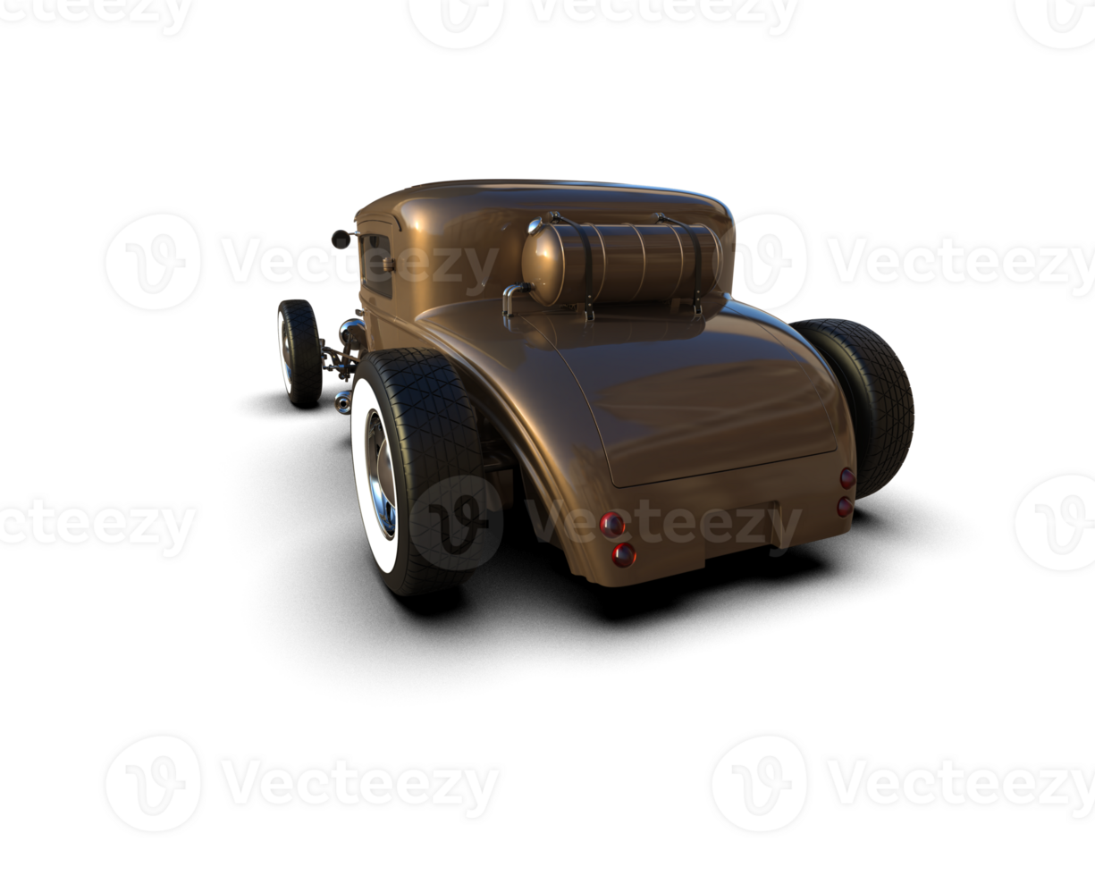 Muscle car isolated on background. 3d rendering - illustration png