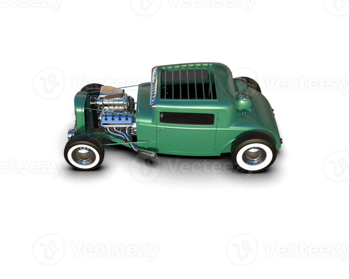 Muscle car isolated on background. 3d rendering - illustration png