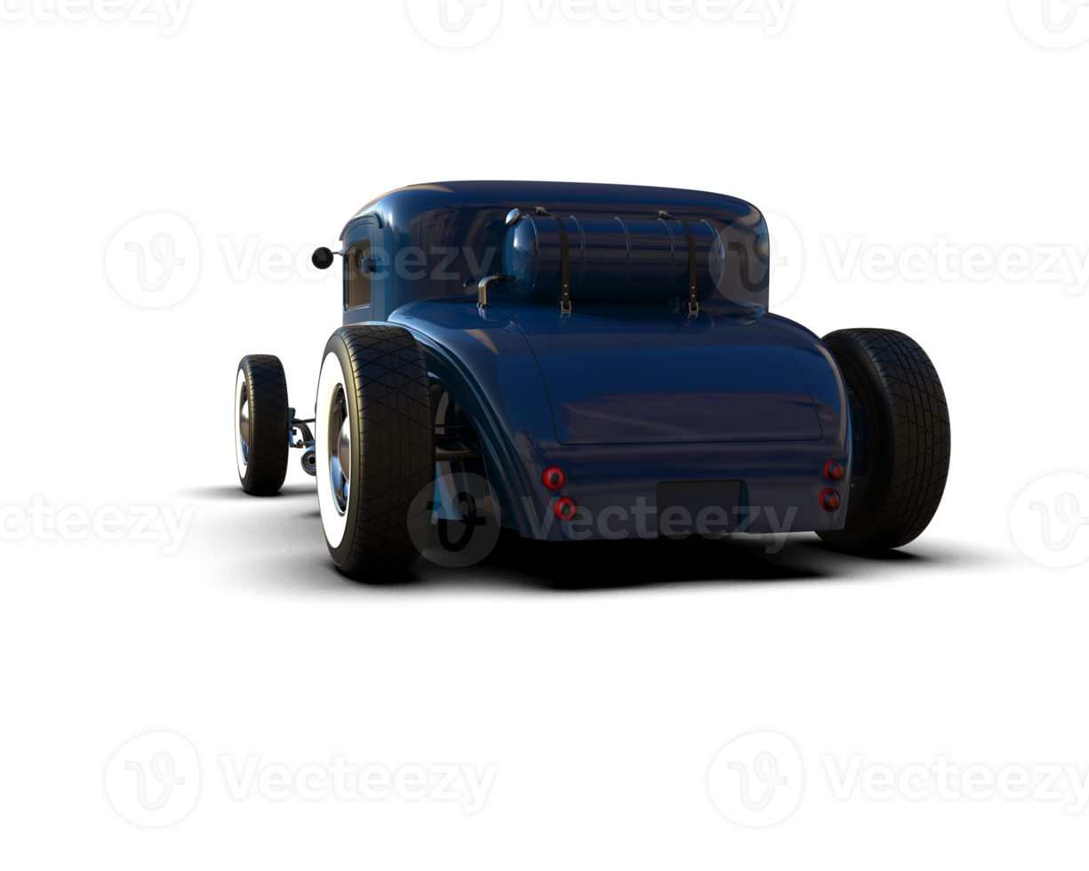 Muscle car isolated on background. 3d rendering - illustration png