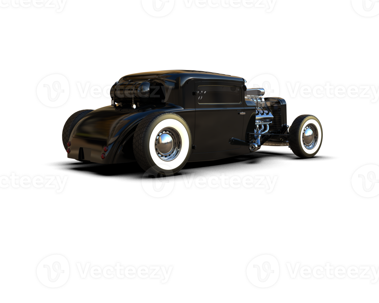 Muscle car isolated on background. 3d rendering - illustration png