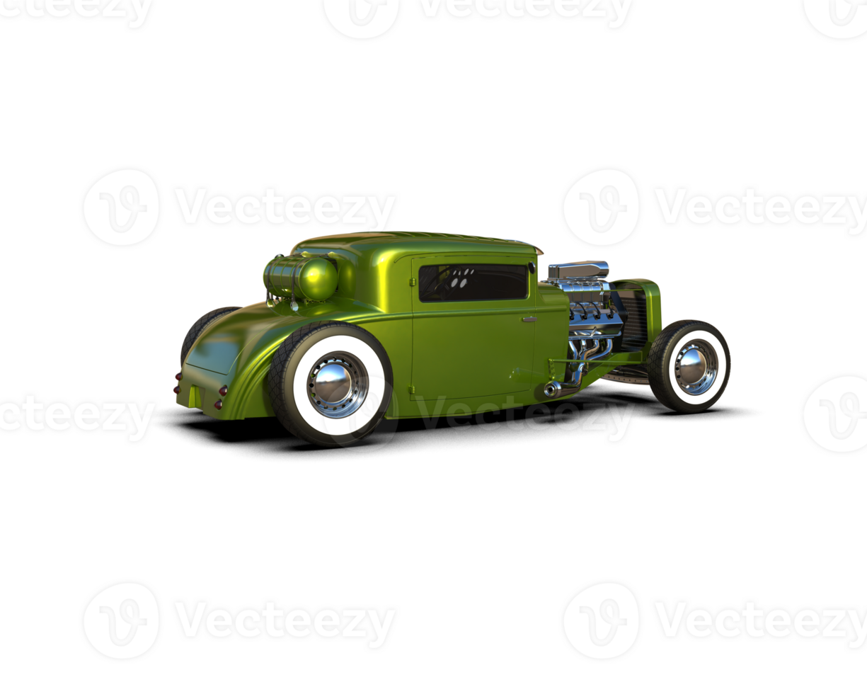 Muscle car isolated on background. 3d rendering - illustration png