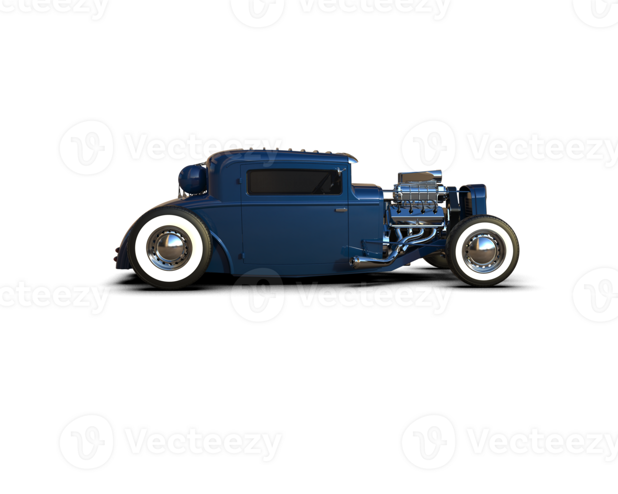 Muscle car isolated on background. 3d rendering - illustration png