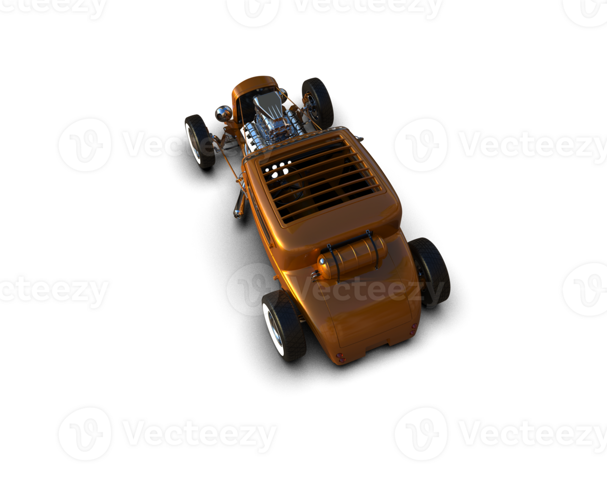 Muscle car isolated on background. 3d rendering - illustration png
