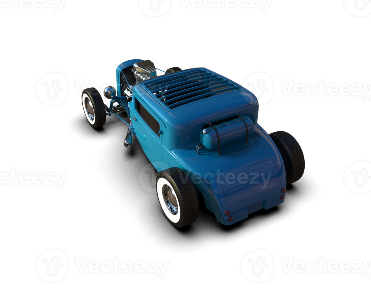 Muscle car isolated on background. 3d rendering - illustration png