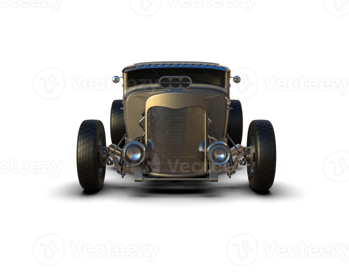 Muscle car isolated on background. 3d rendering - illustration png