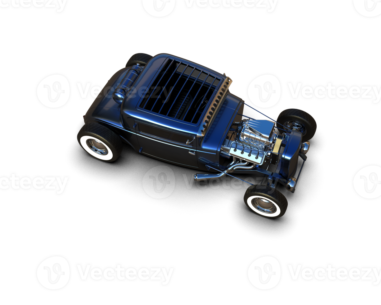 Muscle car isolated on background. 3d rendering - illustration png