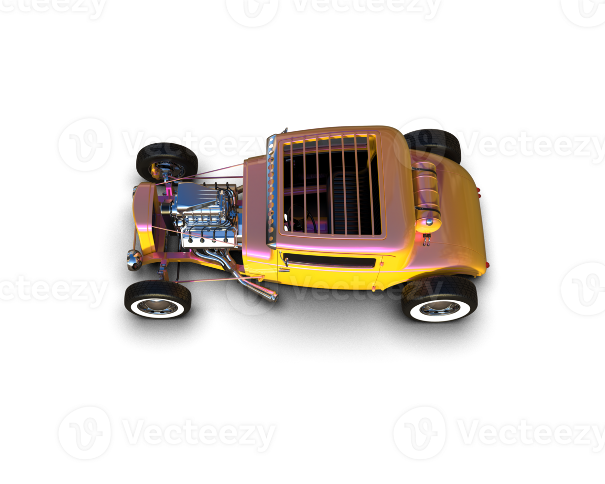 Muscle car isolated on background. 3d rendering - illustration png