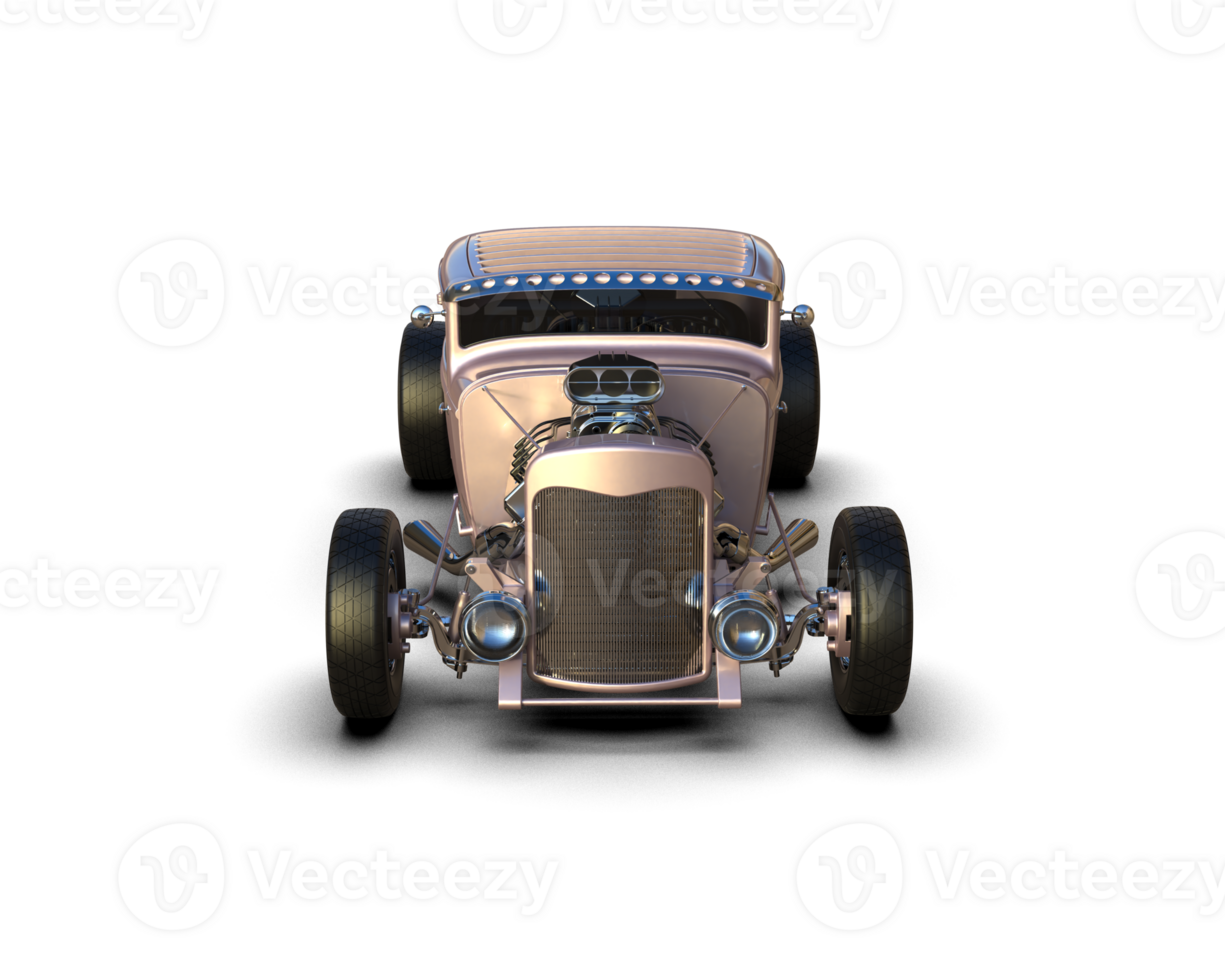 Muscle car isolated on background. 3d rendering - illustration png