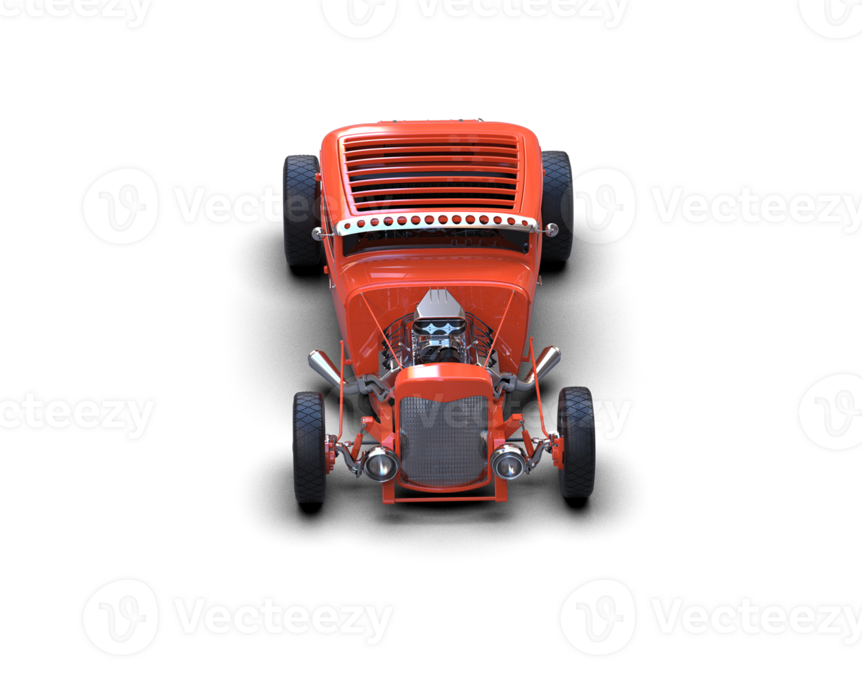 Muscle car isolated on background. 3d rendering - illustration png