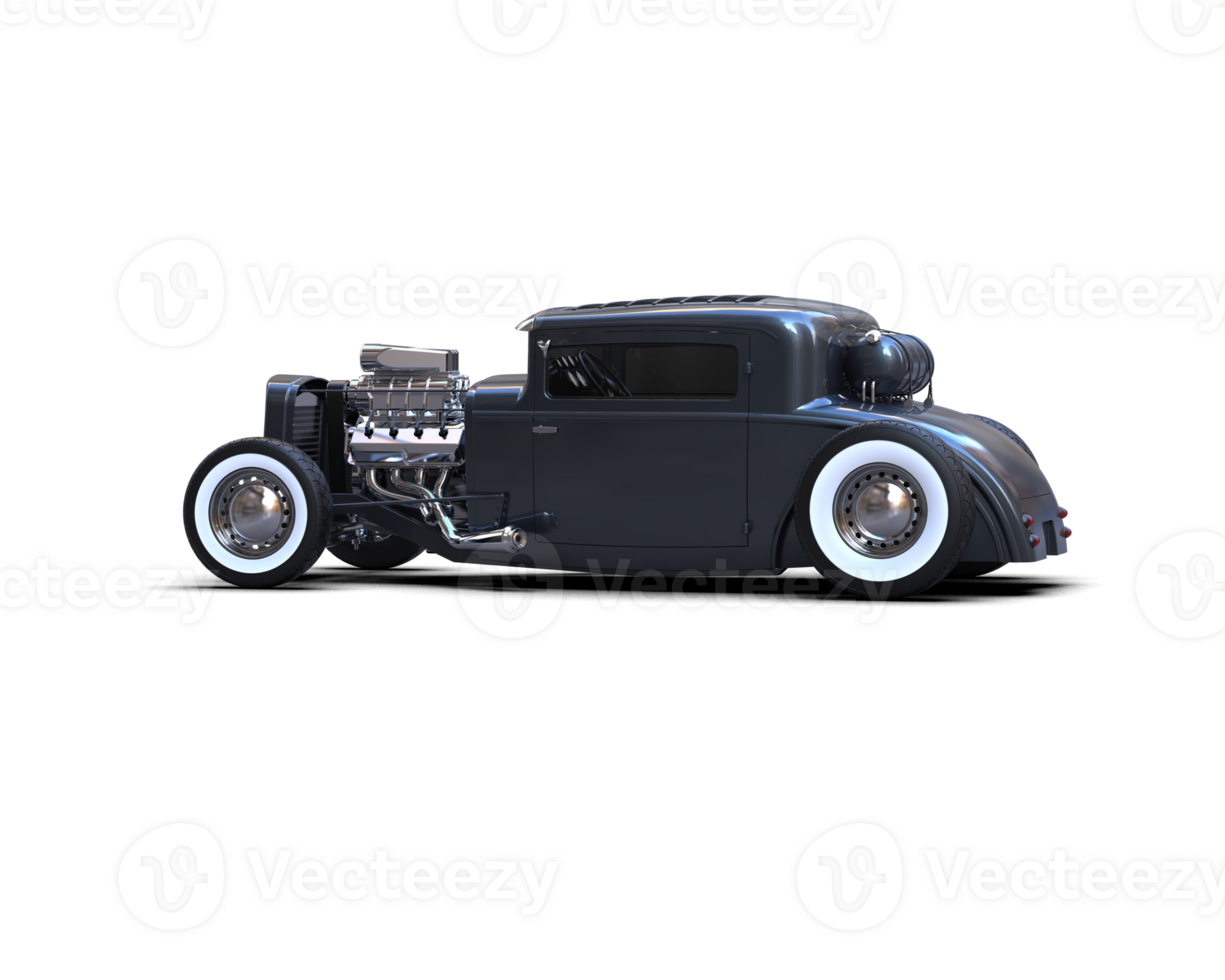 Muscle car isolated on background. 3d rendering - illustration png