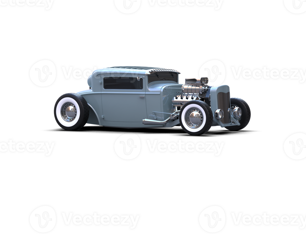 Muscle car isolated on background. 3d rendering - illustration png