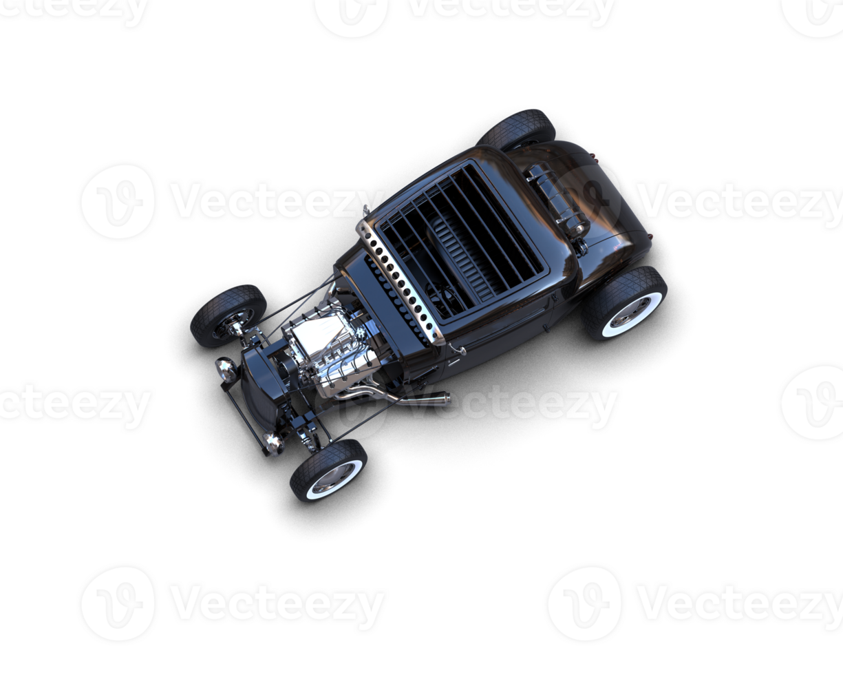 Muscle car isolated on background. 3d rendering - illustration png