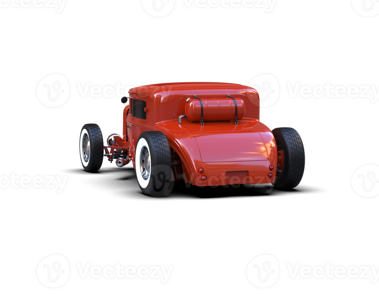 Muscle car isolated on background. 3d rendering - illustration png