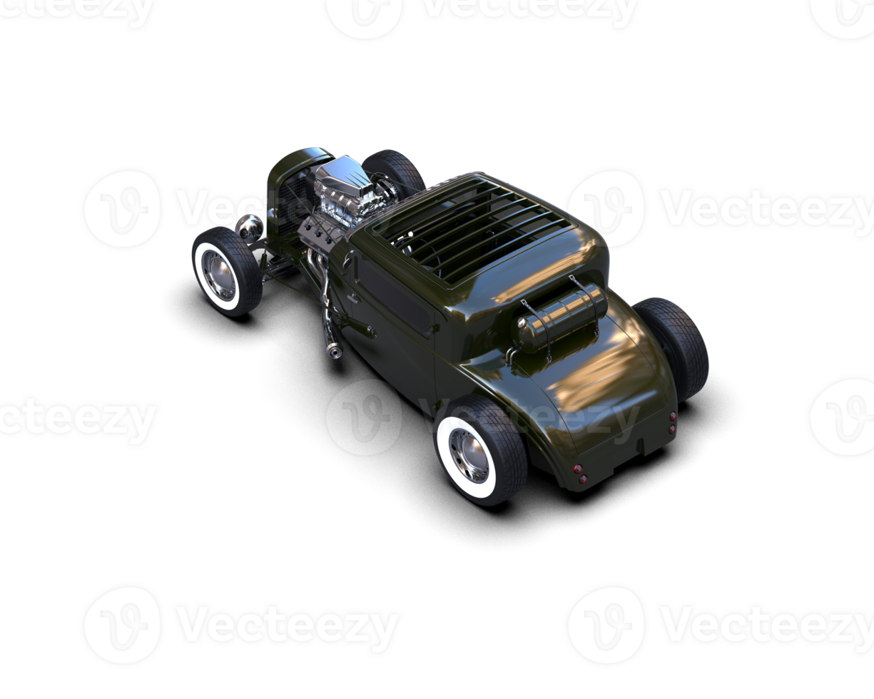 Muscle car isolated on background. 3d rendering - illustration png