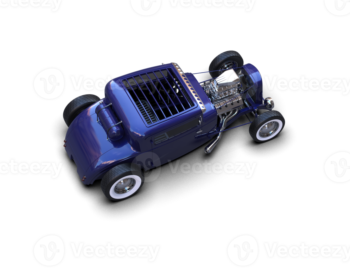Muscle car isolated on background. 3d rendering - illustration png