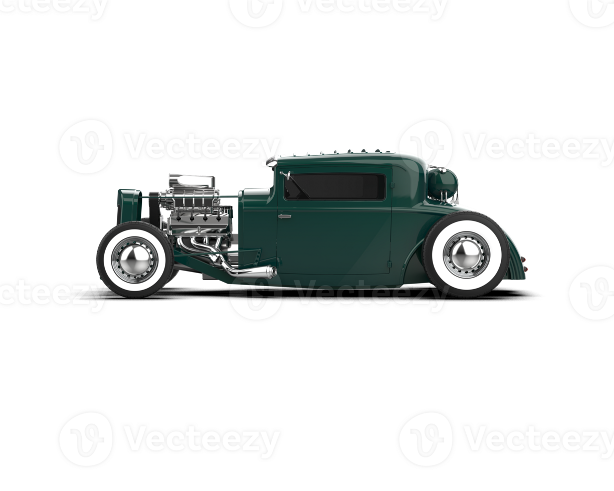 Muscle car isolated on background. 3d rendering - illustration png