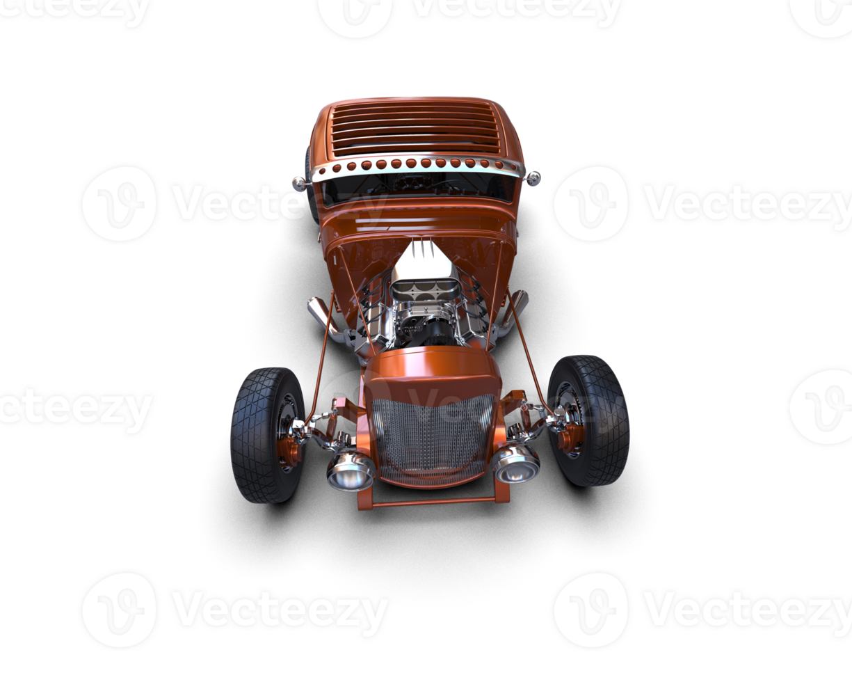 Muscle car isolated on background. 3d rendering - illustration png