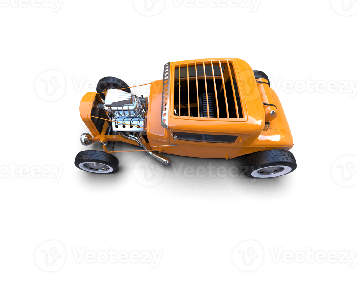 Muscle car isolated on background. 3d rendering - illustration png